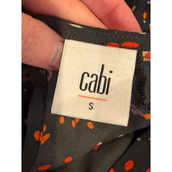 CAbi Dress Women Small Black Muse Floral Print Flutter Sleeve Mini Boho Cottage - Picture 8 of 10